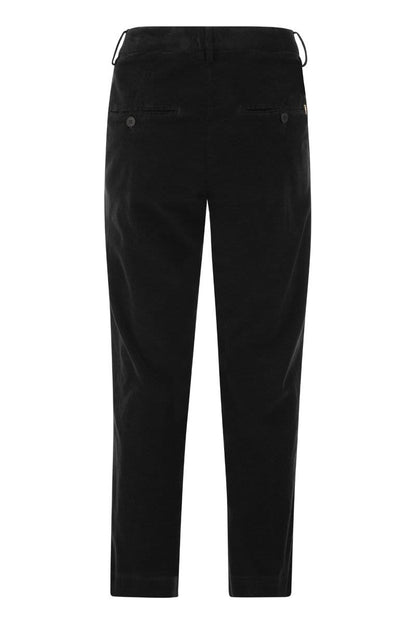 NIMA - Loose velvet trousers - VOGUERINI