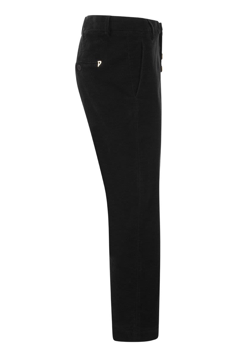 NIMA - Loose velvet trousers - VOGUERINI