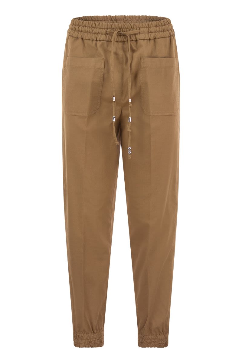 LENA - Cotton jogger trousers - VOGUERINI