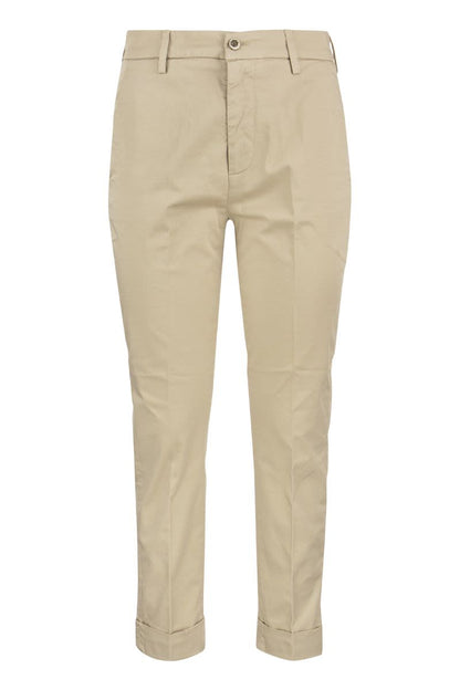 ERIN - Slim cotton trousers - VOGUERINI