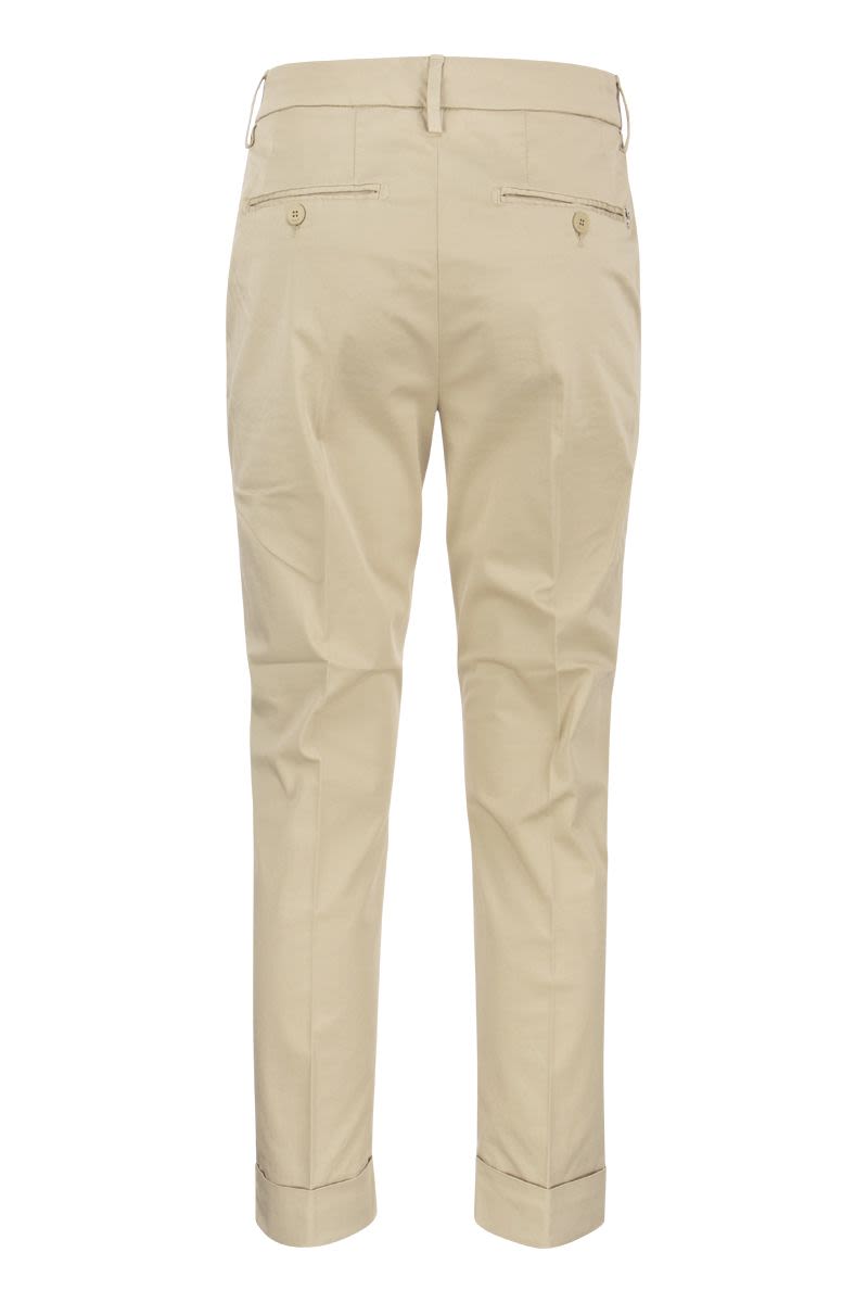 ERIN - Slim cotton trousers - VOGUERINI