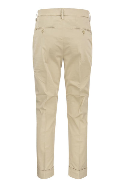 ERIN - Slim cotton trousers - VOGUERINI