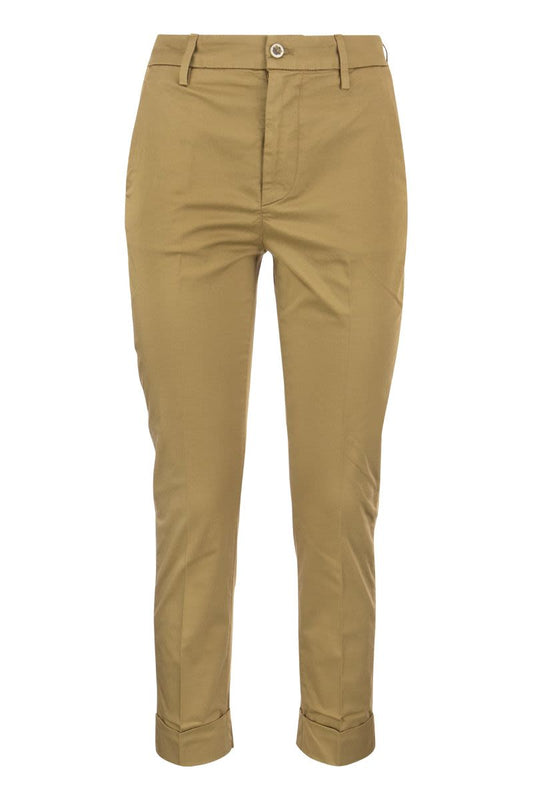 ERIN - Slim cotton trousers - VOGUERINI