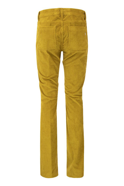 NEWMOLLY - Velvet bootcut trousers - VOGUERINI