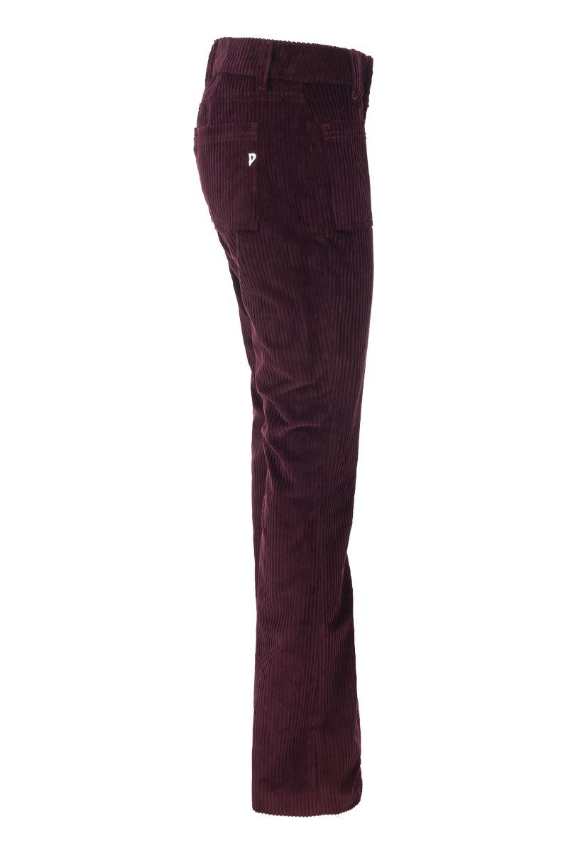 NEWMOLLY - Velvet bootcut trousers - VOGUERINI