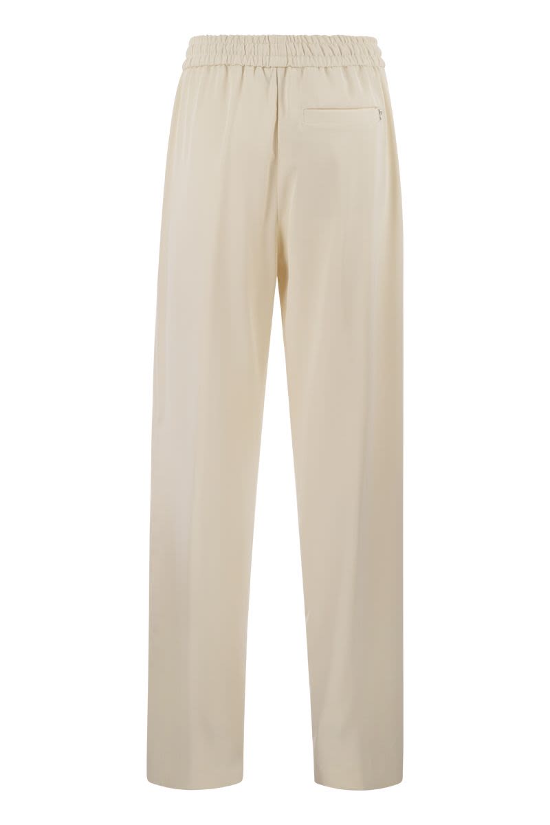 MARISOL - Gabardine jogger trousers - VOGUERINI