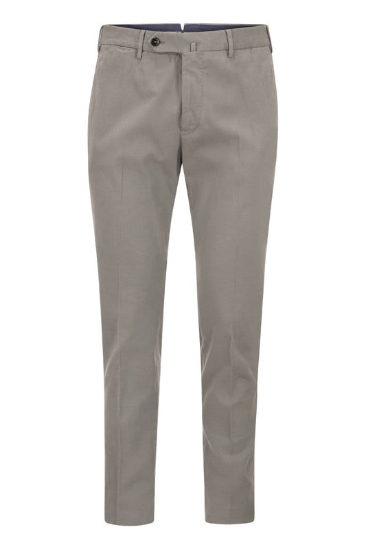 Super Slim Cotton Trousers - VOGUERINI