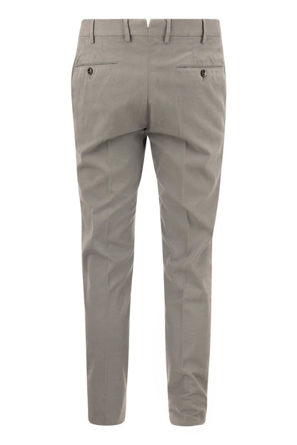 Super Slim Cotton Trousers - VOGUERINI