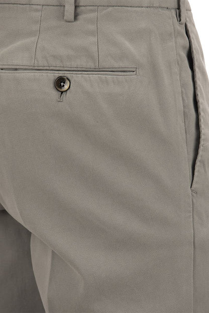 Super Slim Cotton Trousers - VOGUERINI