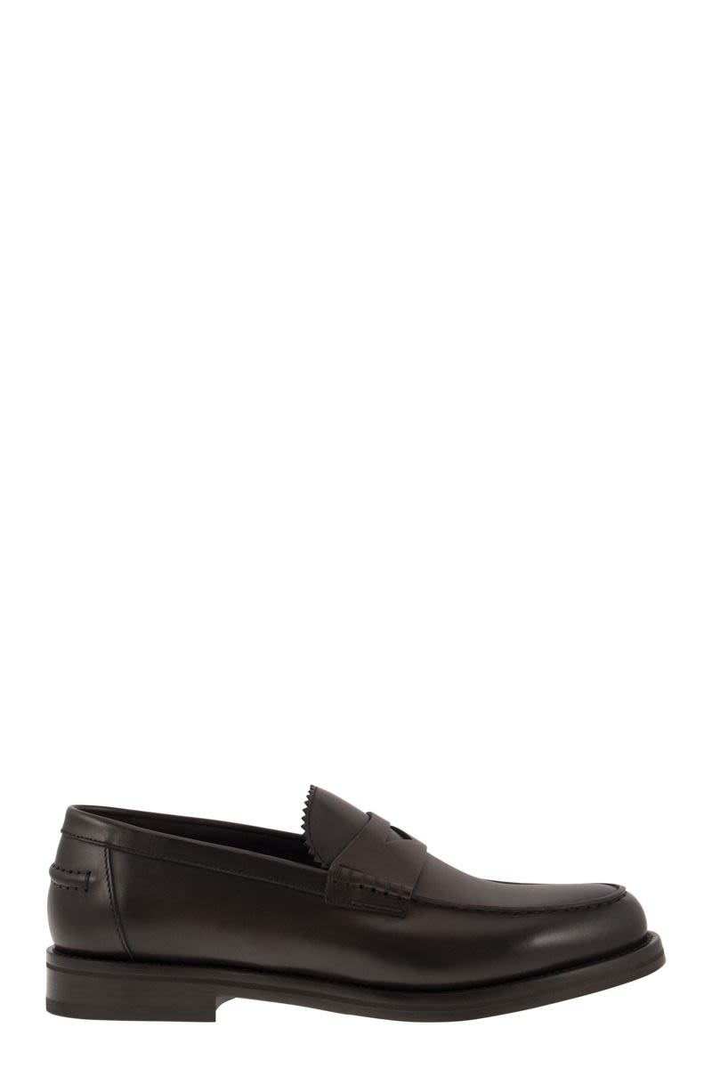 Leather penny loafer - VOGUERINI