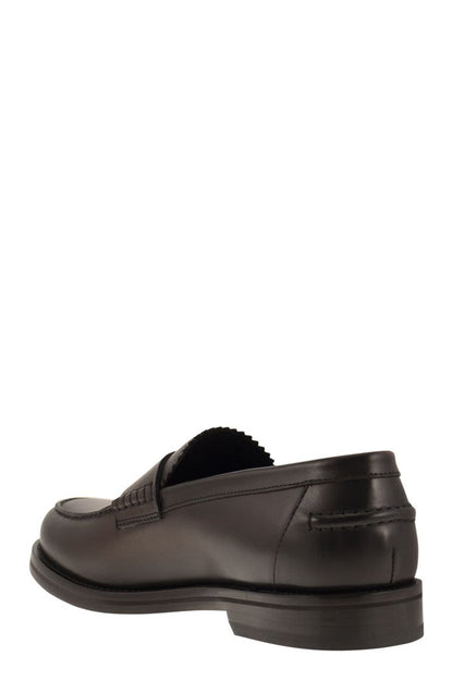 Leather penny loafer - VOGUERINI