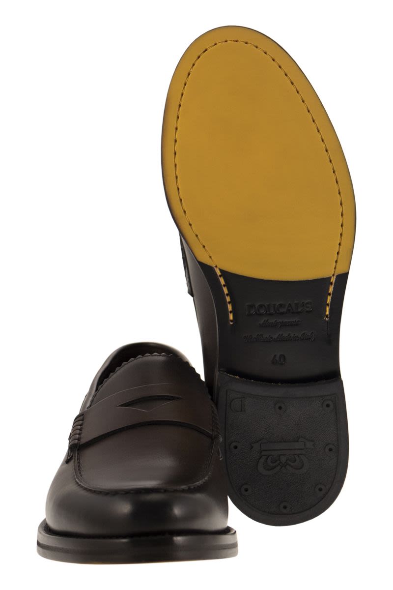 Leather penny loafer - VOGUERINI