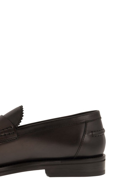 Leather penny loafer - VOGUERINI