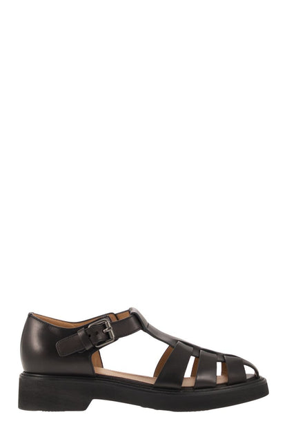 HOVE - Leather Sandals - VOGUERINI