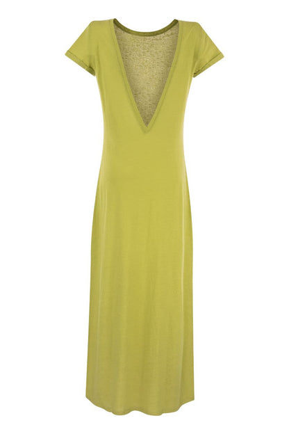 Dress with back neckline - VOGUERINI