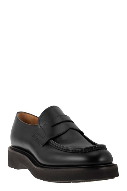 LYNTON - Semi-gloss calfskin moccasin - VOGUERINI