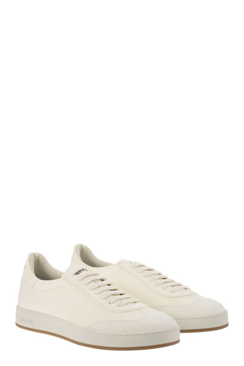 LARGS - Suede and Deerskin Sneaker - VOGUERINI