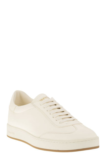 LARGS - Suede and Deerskin Sneaker - VOGUERINI