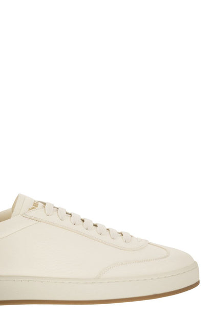 LARGS - Suede and Deerskin Sneaker - VOGUERINI