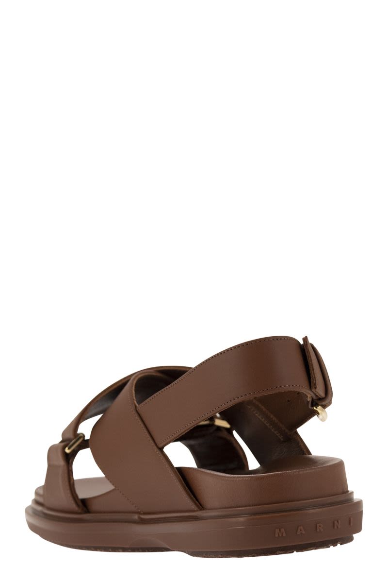 Fussbett leather sandal - VOGUERINI