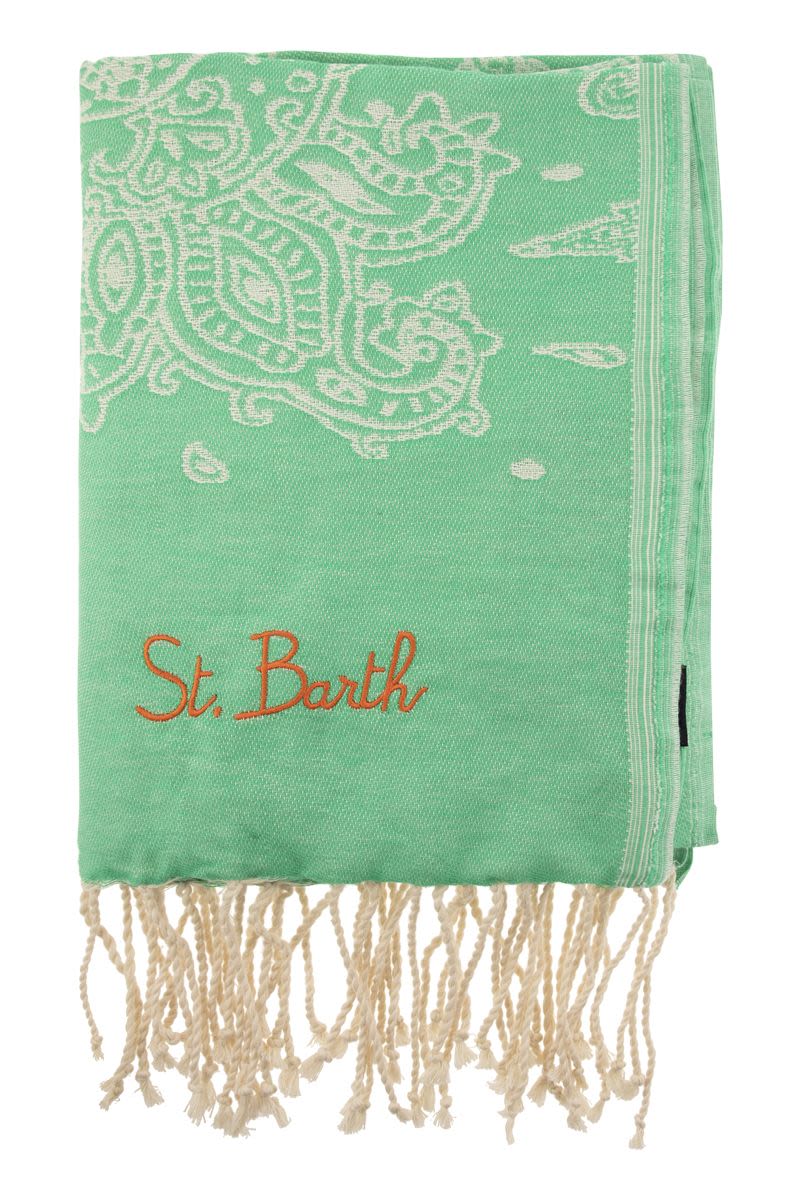 Soft jacquard fouta with print - VOGUERINI