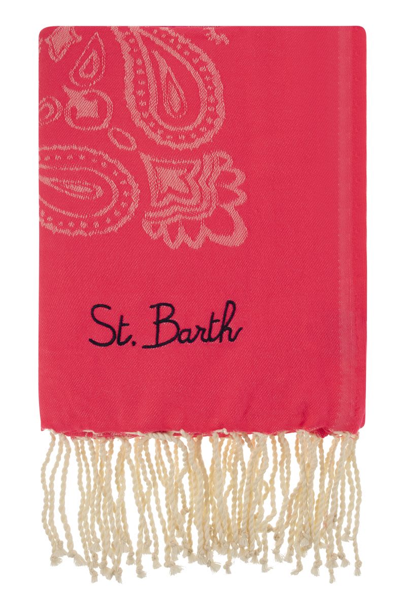 Soft jacquard fouta with print - VOGUERINI