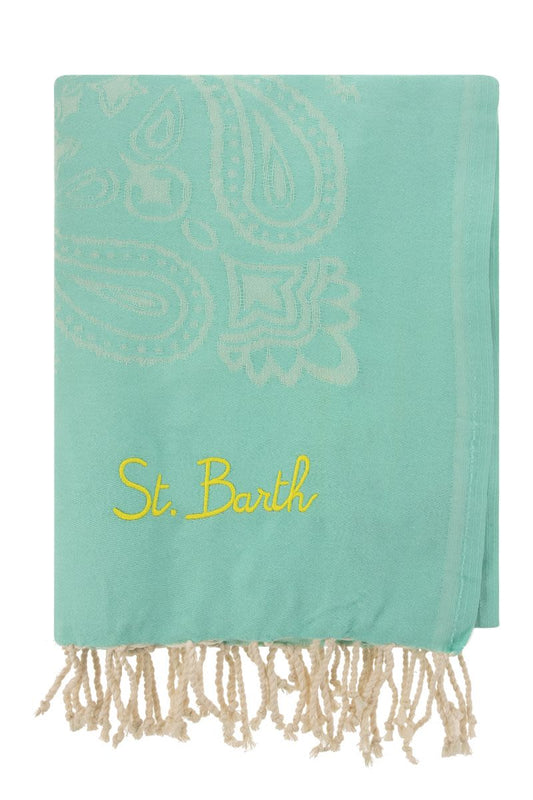 Soft jacquard fouta with print - VOGUERINI