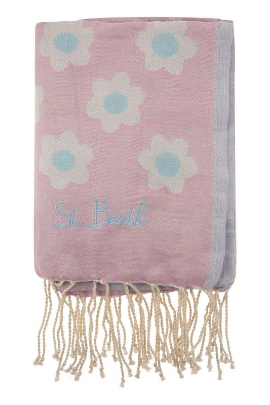 Soft jacquard fouta with print - VOGUERINI