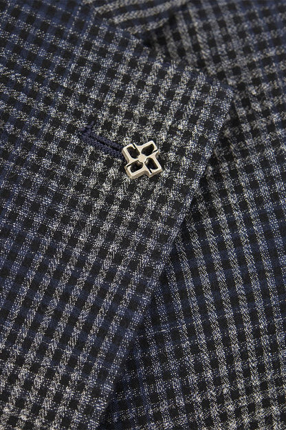 Cotton jacket with faded Tartan pattern - VOGUERINI