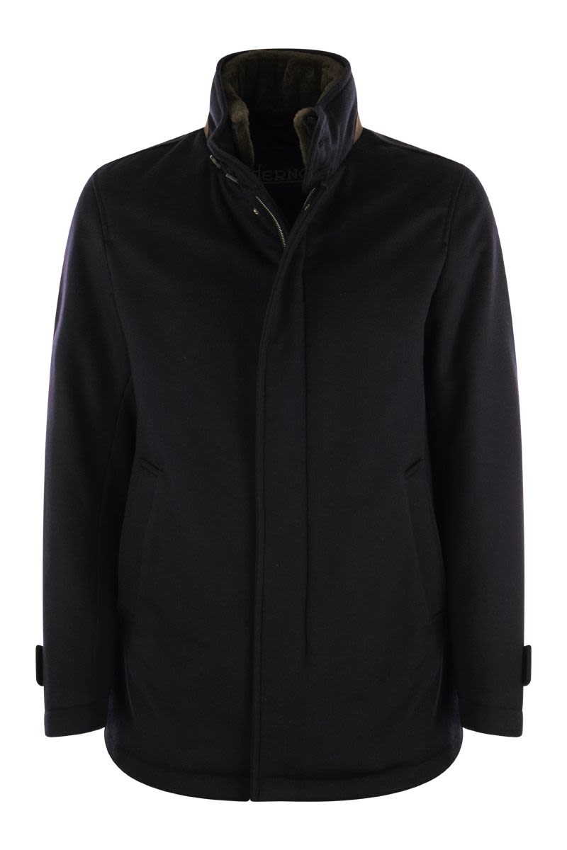 Cashmere and ultralight nylon coat - VOGUERINI