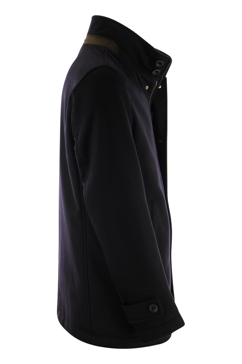 Cashmere and ultralight nylon coat - VOGUERINI