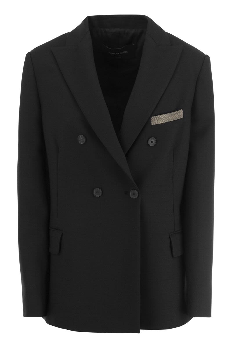 Wool-blend blazer - VOGUERINI