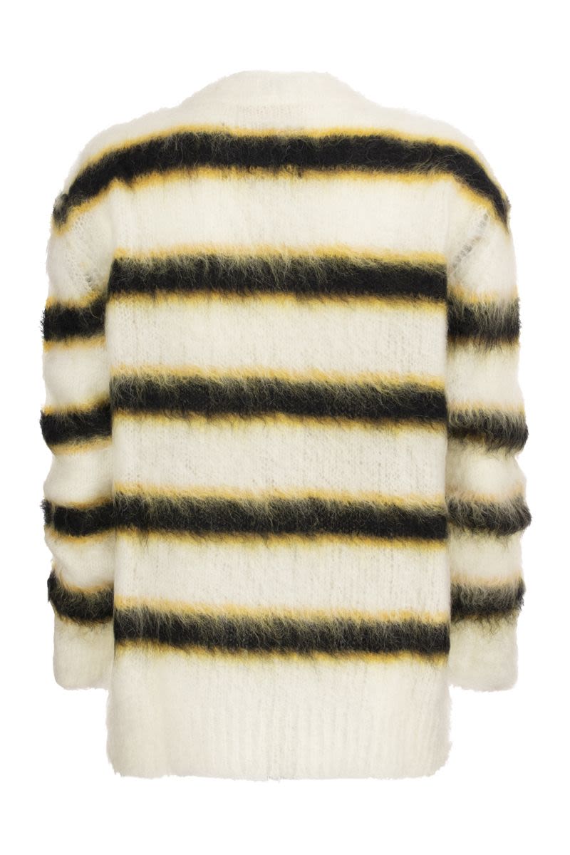 Gauze-effect mohair pullover - VOGUERINI