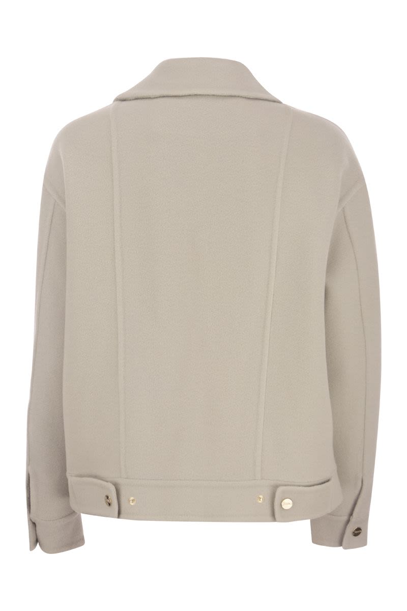 Biker jacket in virgin wool - VOGUERINI