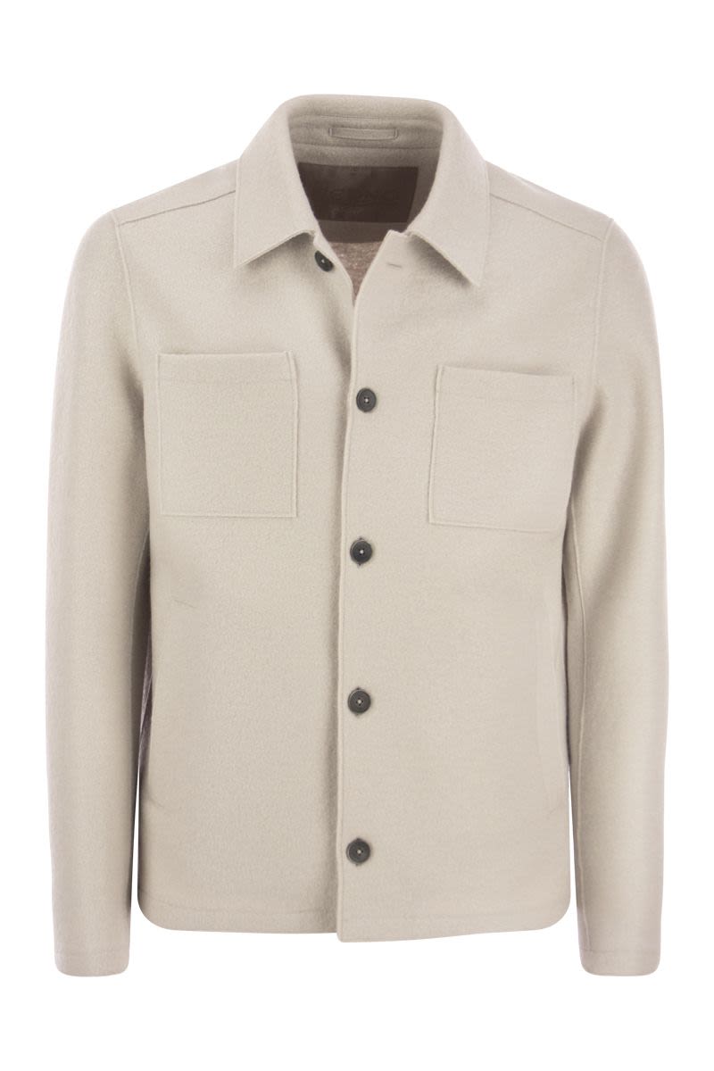 Wool shirt coat - VOGUERINI