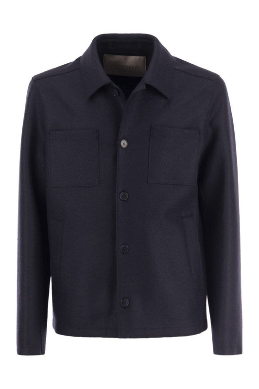 Wool shirt coat - VOGUERINI