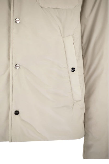 Shirt-cut jacket in ecoage