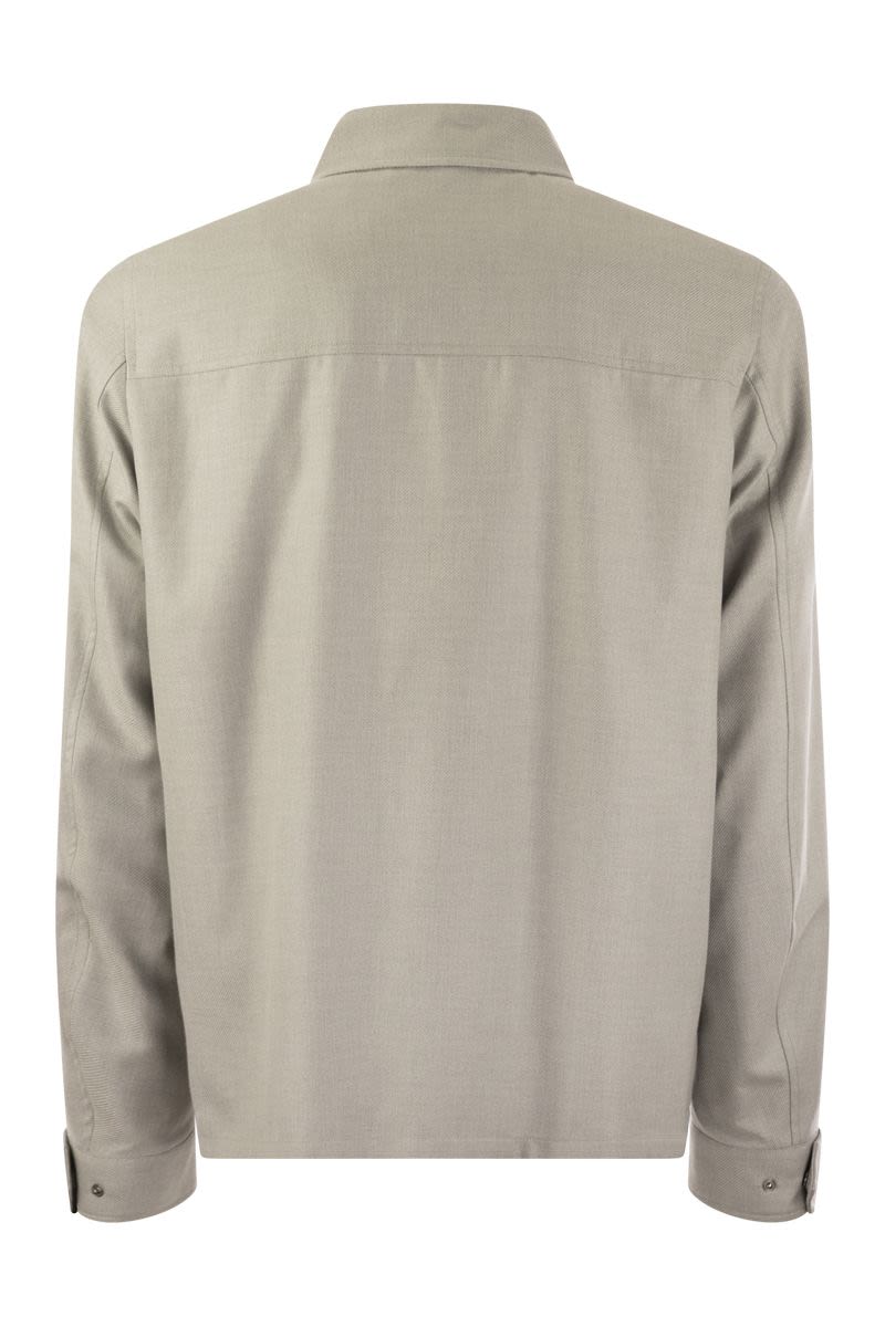 Rain cotton cashmere shirt