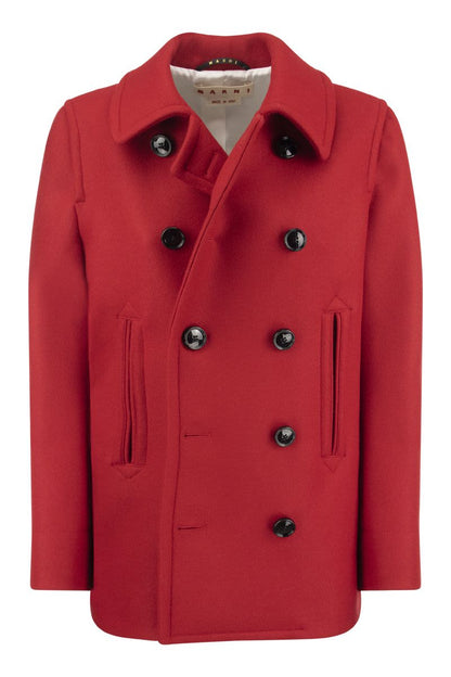 Double-breasted wool coat - VOGUERINI