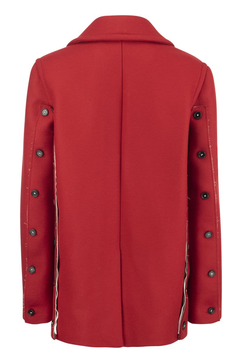 Double-breasted wool coat - VOGUERINI