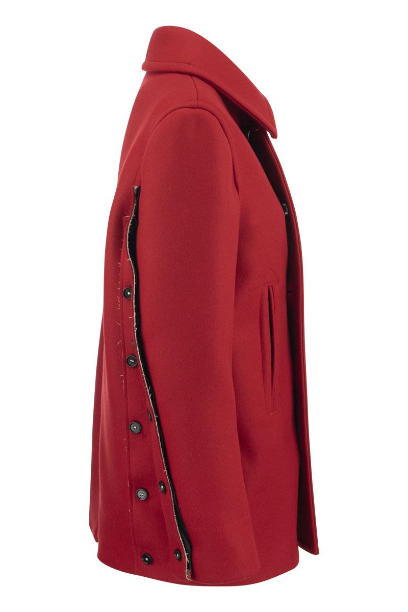 Double-breasted wool coat - VOGUERINI