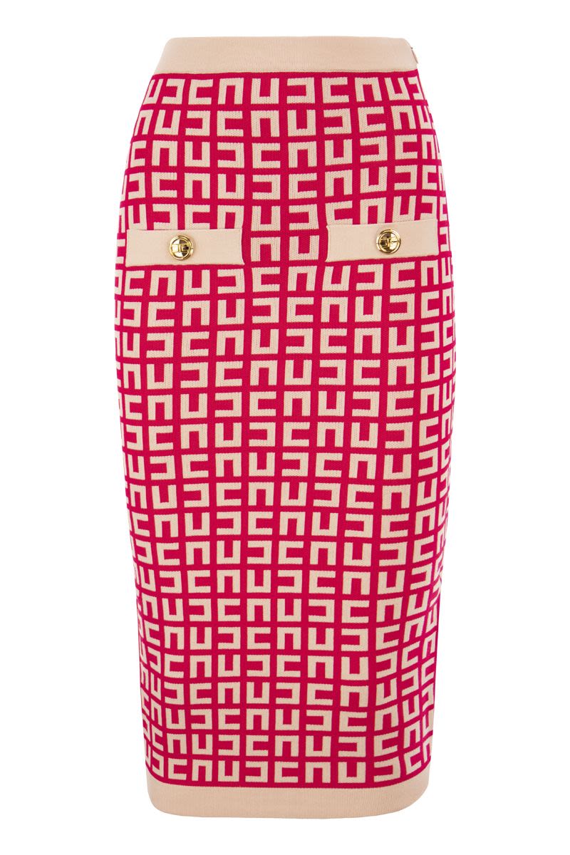 Pencil skirt with waistband - VOGUERINI