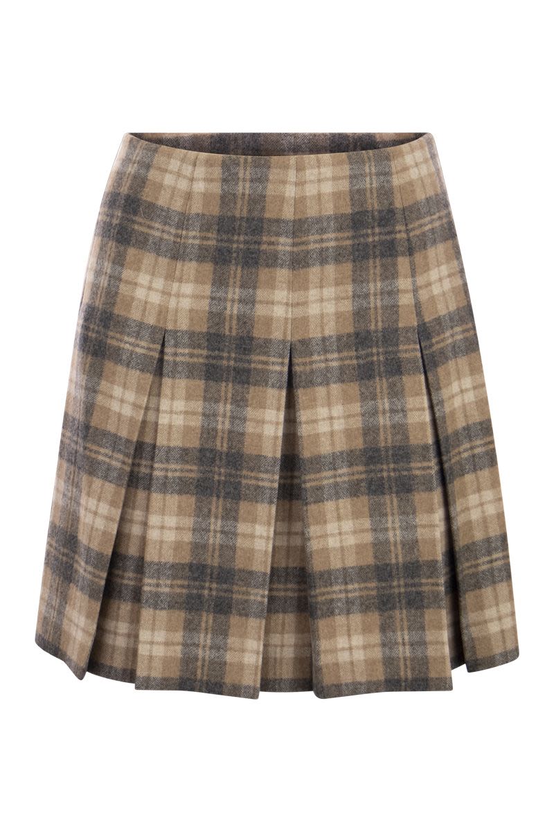 Check patterned skirt - VOGUERINI