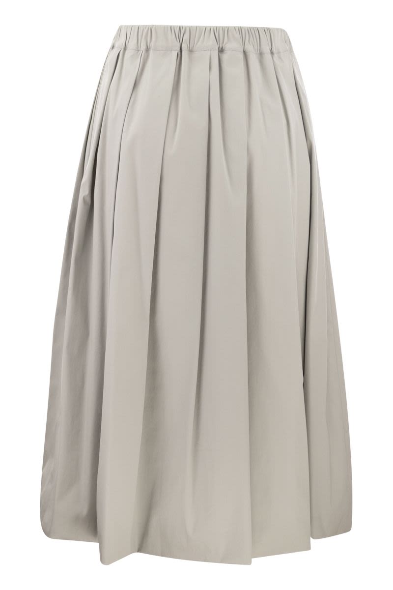 Wide skirt in technical cotton - VOGUERINI