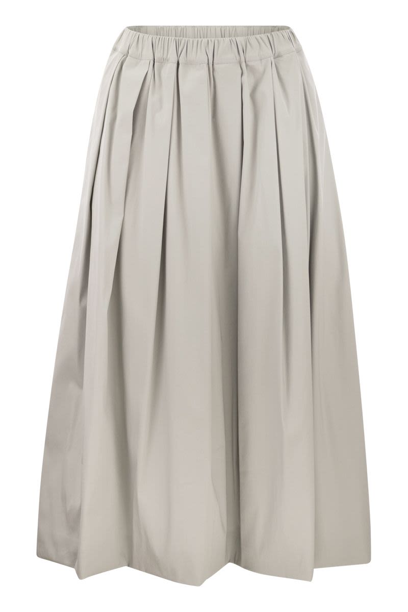 Wide skirt in technical cotton - VOGUERINI