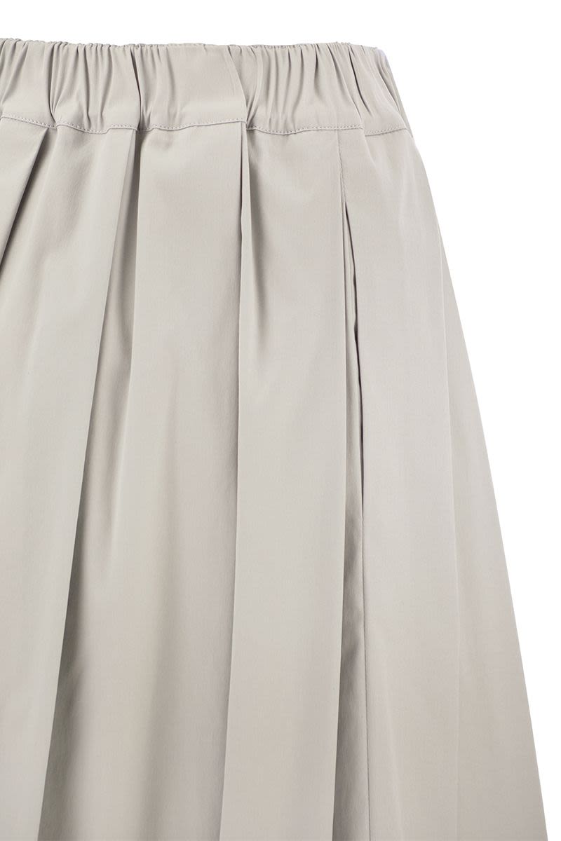 Wide skirt in technical cotton - VOGUERINI