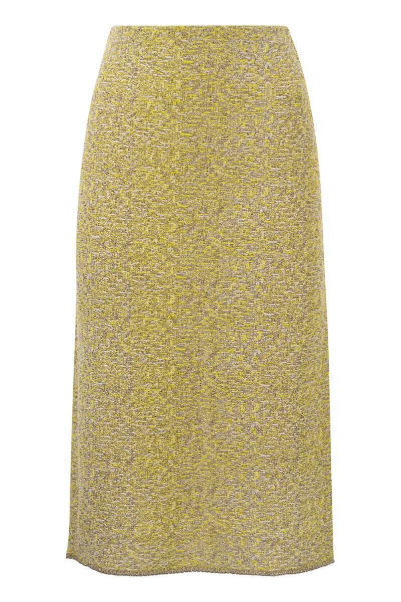 Tweed stitch pencil skirt - VOGUERINI