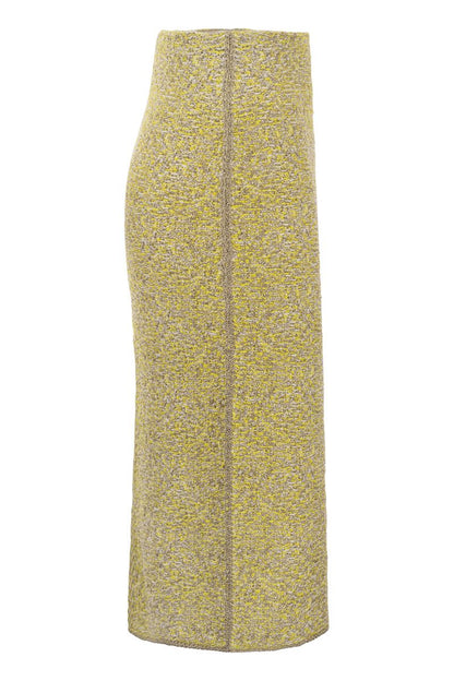 Tweed stitch pencil skirt - VOGUERINI