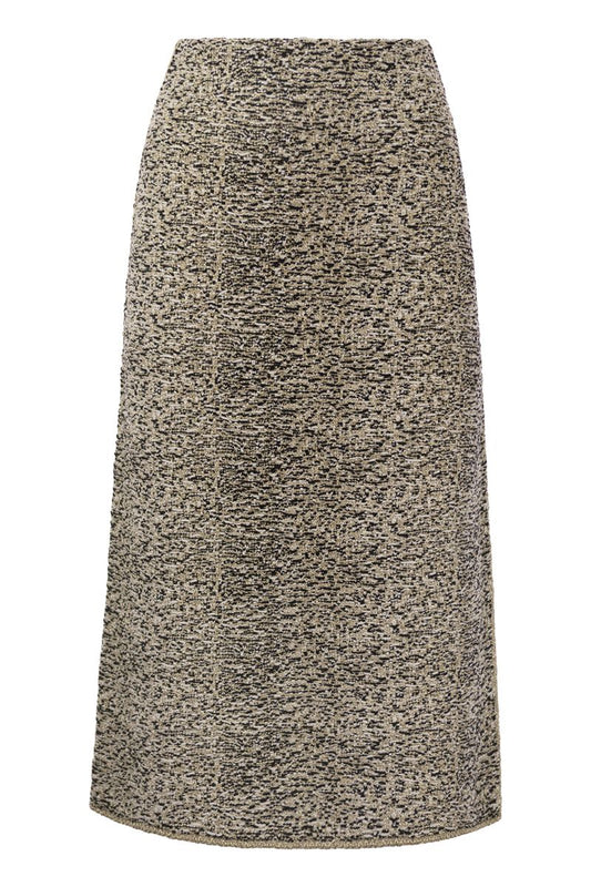 Tweed stitch pencil skirt - VOGUERINI