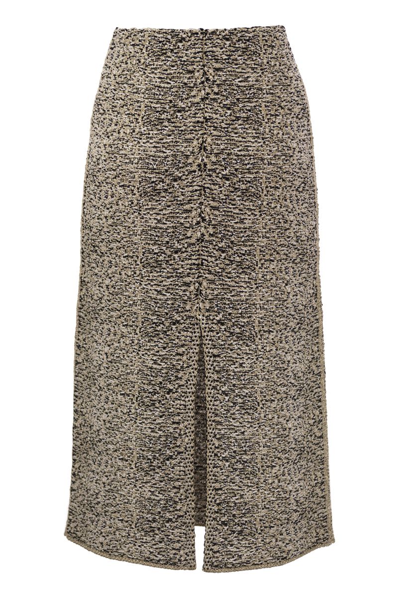 Tweed stitch pencil skirt - VOGUERINI